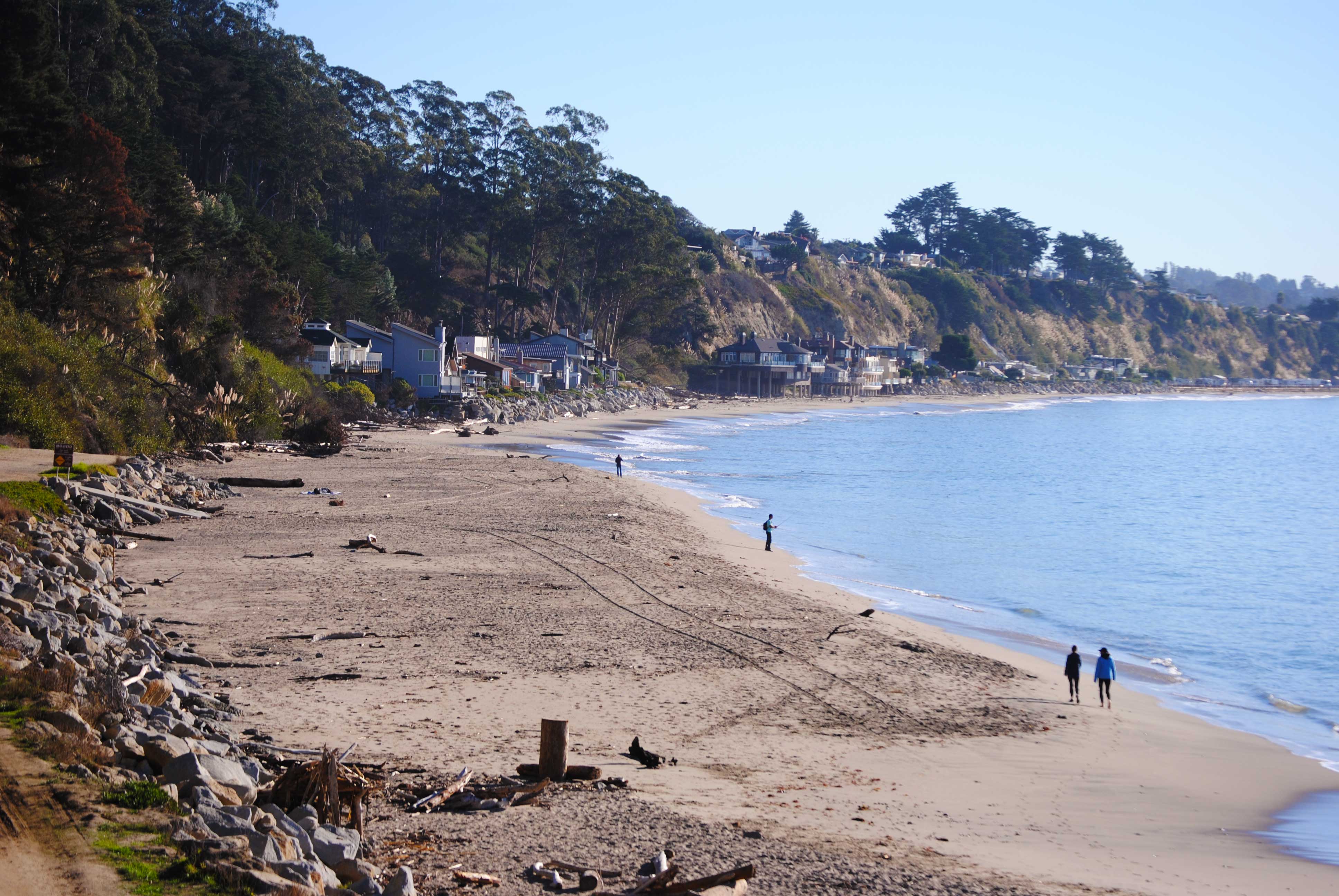 Houses on beach